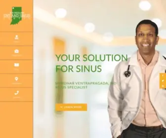 Indianasinus.com(Dr Shridhar Ventrapragada) Screenshot