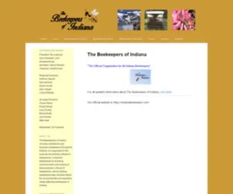 Indianastatebeekeepers.org(The Beekeepers of Indiana) Screenshot