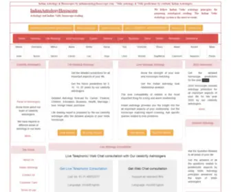 Indianastrologyhoroscope.com(Indian astrology) Screenshot