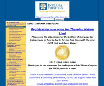 Indianathespians.org(Educational Theatre Association) Screenshot