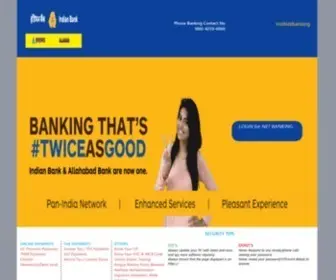 Indianbank.net.in(Indian bank) Screenshot
