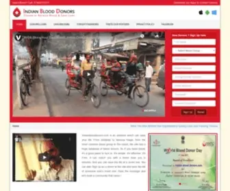 Indianblooddonors.com(Indian Blood Donors) Screenshot