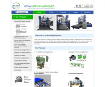 Indianbrickmachines.com(Indian Brick Machines) Screenshot