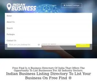 Indianbusiness.info(FreeFind Business in india) Screenshot