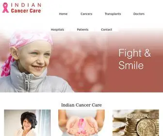 Indiancancercare.com(Cancer Treatment in India) Screenshot