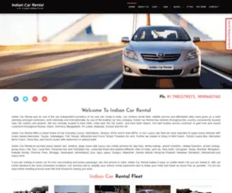 Indiancarrental.com(Indian Car Rental) Screenshot