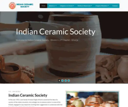 Indianceramicsociety.org(Indian Ceramic Society) Screenshot