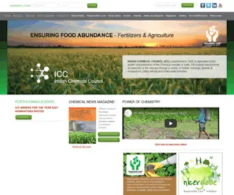 Indianchemicalcouncil.com(Indian Chemical Council (ICC)) Screenshot