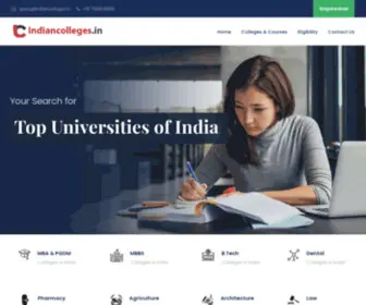 Indiancolleges.in(Indiancolleges) Screenshot