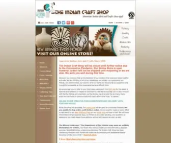 Indiancraftshop.com(Native Indian Crafts and American Indian Art and Online Store) Screenshot