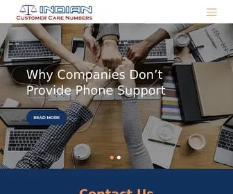Indiancustomercarenumbers.com(Indian Customer Care Numbers) Screenshot