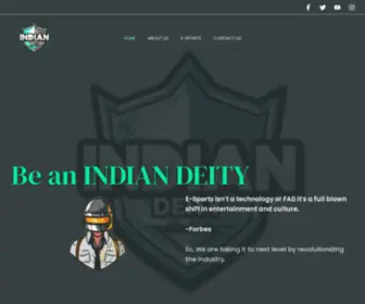 Indiandeity.com(E-sports Website) Screenshot