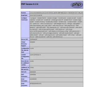 Indiandns.com(Phpinfo) Screenshot