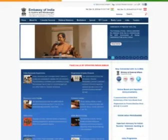 Indianembassy.at(Indian Embassy) Screenshot