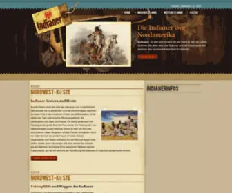 Indianer-Web.com(Indianer Nordamerikas) Screenshot