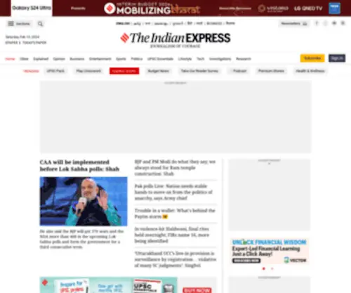 Indianexpress.com(Today's news) Screenshot