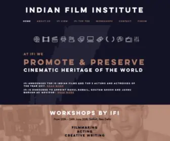 Indianfilminstitute.org(Indian Film Institute) Screenshot