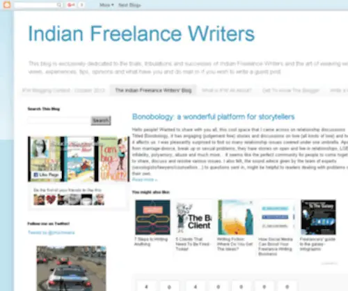 Indianfreelancewriters.com(Dit domein kan te koop zijn) Screenshot