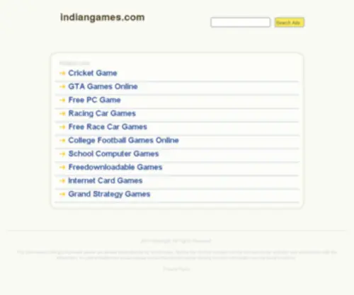 Indiangames.com(Indiangames) Screenshot