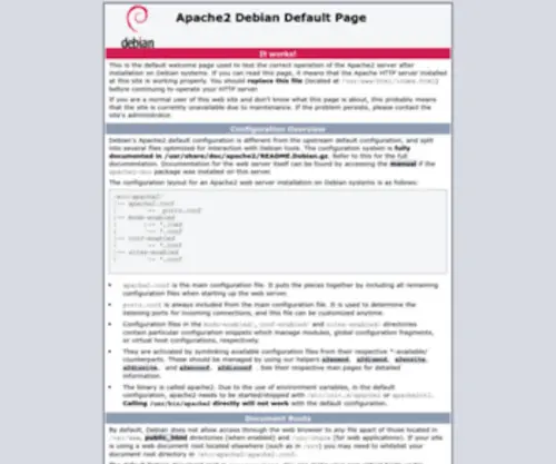 Indiangarmentexporters.com(Apache2 Debian Default Page) Screenshot