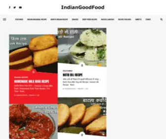 Indiangoodfood.com(Indian Vegetarian Recipes by Nisha Madhulika) Screenshot
