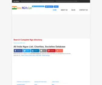 Indiangoslist.com(Indian Ngos List Directory) Screenshot