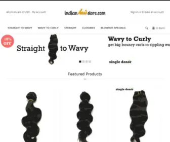 IndianhairStore.com(IndianhairStore) Screenshot