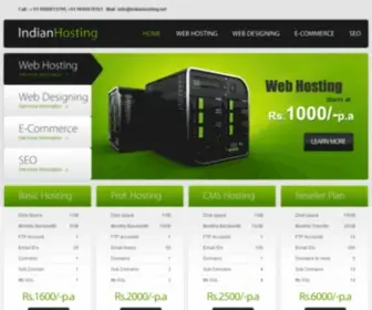 Indianhosting.net(Web hosting) Screenshot