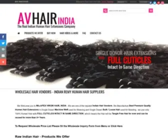 Indianhumanhaircompany.com(Apex Virgin Hair India) Screenshot