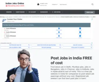 Indianjobsonline.com(Jobs in India Delhi Mumbai Bangalore) Screenshot