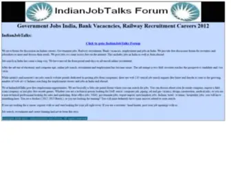 Indianjobtalks.com(Government Jobs in India) Screenshot