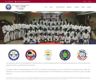 Indiankaratefederation.com(INDIAN KARATE FEDERATION) Screenshot