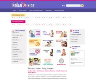 Indiankidz.com(Indian Kidz) Screenshot