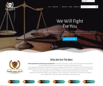 Indianlegalhelps.com(An Indian law firm which) Screenshot