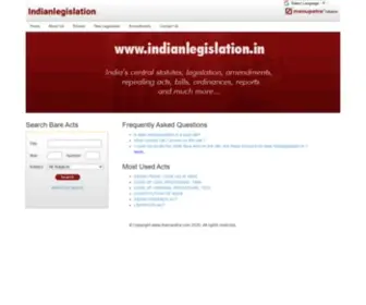 Indianlegislation.in(Indian Legislation by Manupatra (India Code) Screenshot