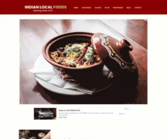 Indianlocalfoods.com(Explore Food & Beverages of India) Screenshot