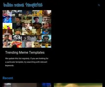 Indianmemetemplates.com(Biggest Indian Meme Template Database) Screenshot