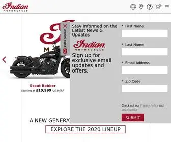 Indianmotorcycle.com(America's First Motorcycle Company) Screenshot
