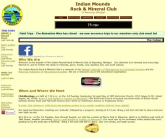 Indianmoundsrockclub.com(Indian Mounds Rock & Mineral Club) Screenshot