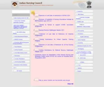 Indiannursingcouncil.org(Indian Nursing Council) Screenshot