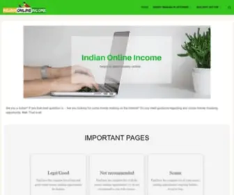 Indianonlineincome.com(Indian Online Income) Screenshot