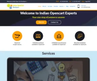 Indianopencartdevelopers.com(Indian Opencart Experts) Screenshot