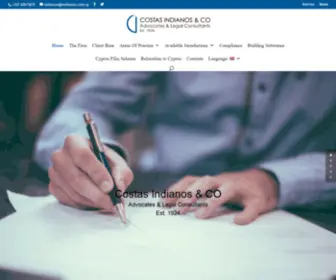 Indianos.com.cy(Indianos Law Provides) Screenshot