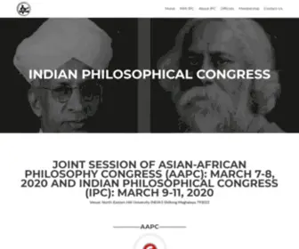 Indianphilosophicalcongress.in(Indianphilosophicalcongress) Screenshot