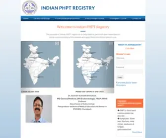 Indianphptregistry.com(PHPT application) Screenshot