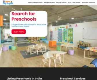 Indianplayschools.com(Preschools in india) Screenshot