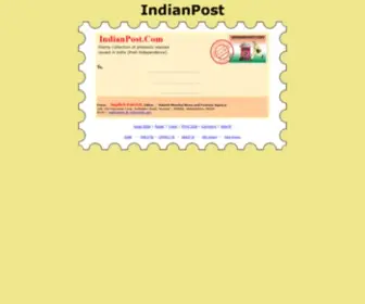 Indianpost.com(Indian Postage Stamps site) Screenshot