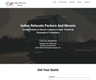 Indianrelocatepackers.com(Indian Relocate Packers) Screenshot