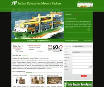 Indianrelocation.com(Packers and Movers India) Screenshot