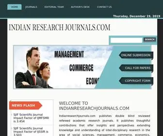 IndianresearchJournals.com(Description) Screenshot